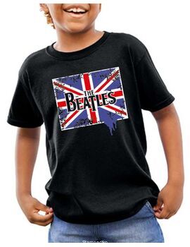 Παιδικό μπλουζάκι με στάμπα The Beatles British Flag