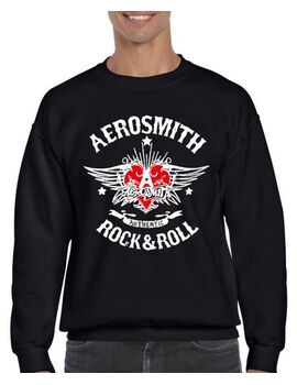 Μπλούζα Φούτερ με στάμπα Aerosmith Authentic Rock & Roll