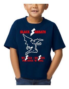 Παιδικό μπλουζάκι με στάμπα Black Sabbath We Sold Our Soul Navy