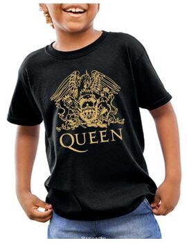 Παιδικό μπλουζάκι με στάμπα Queen Golden Gradient Crest