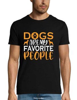 Μπλούζα με στάμπα Dogs Are My Favorite People t shirt