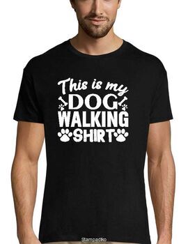 Mπλούζα με στάμπα  This is my Dog Walking Shirt