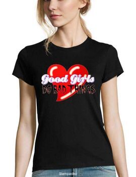 Γυναικείο μπλουζάκι με στάμπα Good Girls Do Bad Things