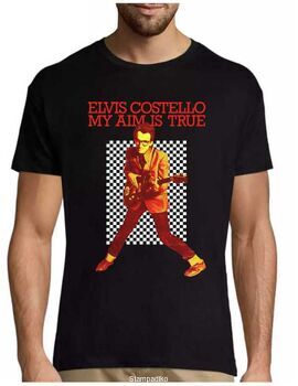 Μπλούζα με στάμπα Μπλουζάκι με στάμπα Elvis Costello – My Aim Is True
