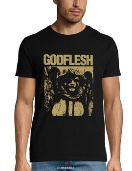 Μπλούζα με στάμπα Godflesh και Vintage Print