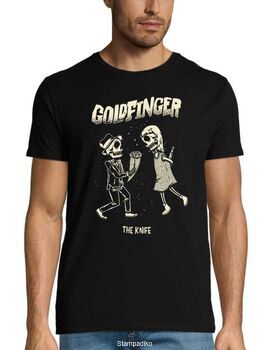 ​Μπλούζα T-Shirt με στάμπα Goldfinger The Knife με Skeleton Design