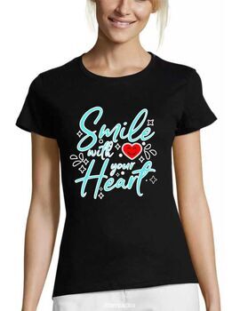 Γυναικεία Μπλούζα "Smile with your Heart"