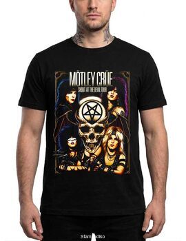 Μπλούζα με στάμπα Mötley Crüe Glam Metal - Shout At The Devil Tour Design