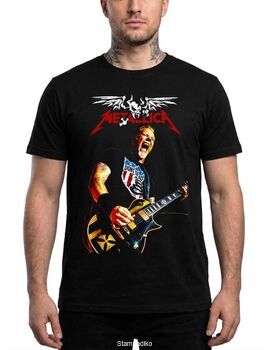 Μπλούζα με στάμπα Metallica Heavy Metal - James Hetfield Live Design