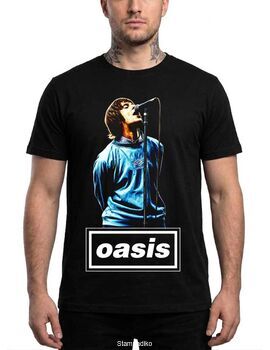 Μπλούζα με στάμπα Oasis Britpop - Liam Gallagher Live Design