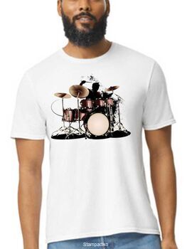 Μπλούζα με στάμπα Ντραμς "Drummer Grunge"