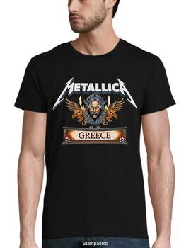 Μπλούζα με στάμπα Metallica Συναυλία Ελλάδα Zeus Eagles - Stampadiko.gr