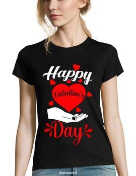 Γυναικεία Μπλούζα "Happy Valentine's Day" Heart in Hand - Valentine's Edition
