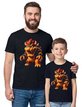 Μπλούζα με στάμπα Bowser Super Mario - King Koopa Edition