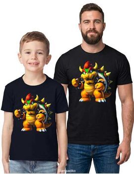 Μπλούζα Bowser Super Mario - High-Definition - Παιδική & Ανδρική