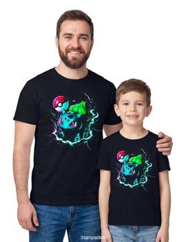 Μπλούζα Bulbasaur Pokemon Neon Art - Παιδική & Ανδρική