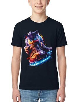 Μπλούζα με στάμπα Sonic the Hedgehog Cyber Sneaker T-Shirt | Stampadiko