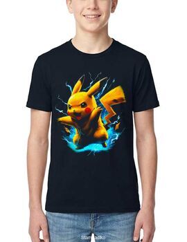 Μπλούζα με στάμπα Pikachu "Electric Charge" Anime Pokemon - Stampadiko