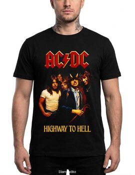 Μπλούζα με στάμπα AC/DC Highway to Hell Hard Rock