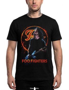 Μπλούζα με στάμπα Foo Fighters Dave Grohl - Fire Logo Design