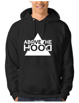 Φούτερ με στάμπα Above  Greek Rap - Triangle Logo Design