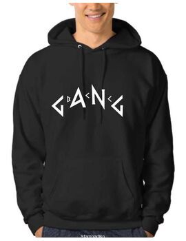Φούτερ με στάμπα GANG Greek Rap - Barcode Crew Design