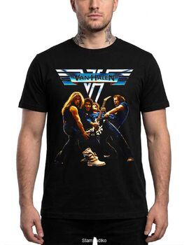 Μπλούζα με στάμπα Van Halen Rock - Classic Band Lineup Design
