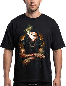 Μπλούζα με στάμπα Wiz Khalifa Hip-Hop - Urban Smoking Design