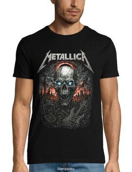 Μπλούζα με στάμπα Metallica - "Electric Skull" Guitar Edition