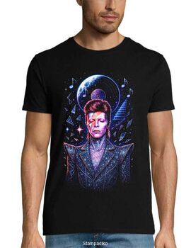 Μπλούζα με στάμπα David Bowie - "Starman Vinyl" Cosmic Edition