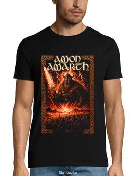 Μπλούζα με στάμπα Amon Amarth Melodic Death Metal - Viking Warrior Design
