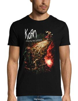 Μπλούζα με στάμπα Korn Nu Metal - Follow the Leader Album Art