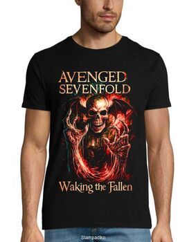 Μπλούζα Avenged Sevenfold Waking the Fallen - Red/Orange DTF Στάμπα