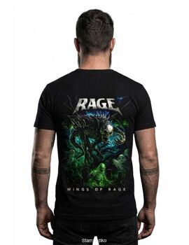 Rage "Wings of Rage" Heavy Metal T-shirt - Μαύρο