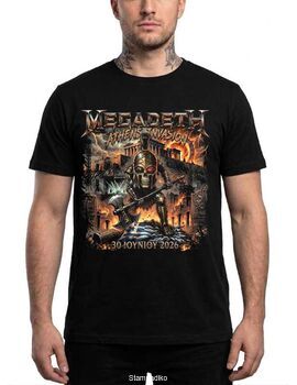 Μπλούζα με στάμπα Megadeth Athens Invasion 2026 Thrash Metal