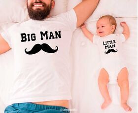 Μπλουζάκια με στάμπα Big Man & Little Man shirt