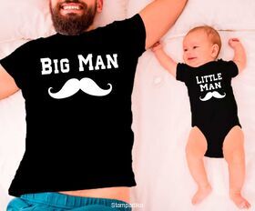 Μπλουζάκια με στάμπα Big Man & Little Man shirt