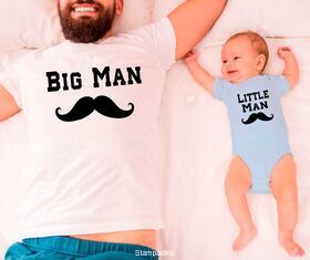 Μπλουζάκια με στάμπα Big Man & Little Man shirt