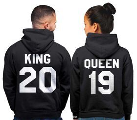 King and Queen Hoodie, King Queen Hoodie, King Queen Sweaters, Custom Numer, Couples Hoodie, Couple Sweaters, Custom Hoodie, King And Queen