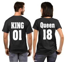 Μπλούζα T-shirt King and Queen (η τιμή είναι και για τα δύο μπλουζάκια)