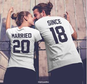 Μπλουζάκια με στάμπα Married Since