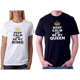 Μπλούζα T-shirt King and Queen(unisex)