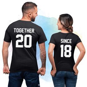 Μπλουζάκια με στάμπα Together Since Shirts, Matching Tees, Couple Shirt Set