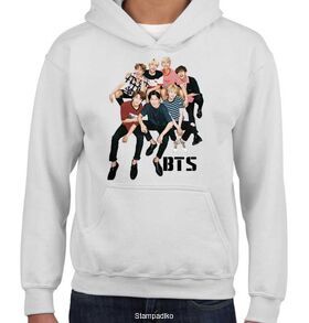 Φούτερ μπλούζα με κουκούλα με στάμπα BTS K-pop Musician