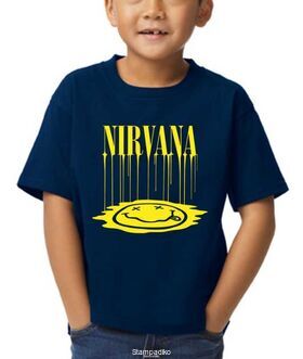 Παιδικό μπλουζάκι με στάμπα Nirvana Smiley Face