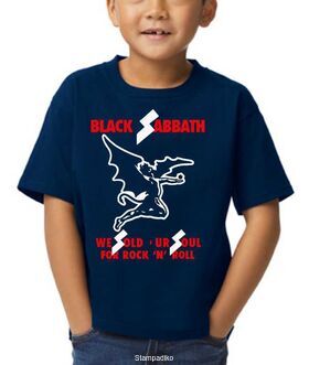 Παιδικό μπλουζάκι με στάμπα Black Sabbath We Sold Our Soul Navy