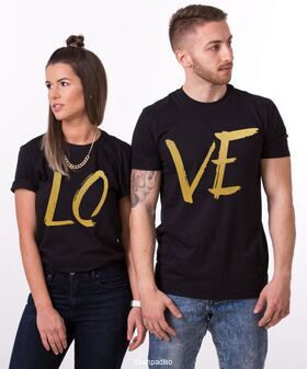 Mπλουζακια με στάμπα  LOVE Couples shirts