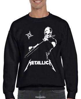 Μπλούζα Φούτερ με στάμπα Metallica James Hetfield