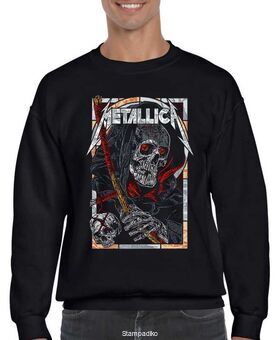 Μπλούζα Φούτερ με στάμπα Metallica Death Reaper