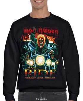Μπλούζα Φούτερ με στάμπα Iron Maiden Nobody Lives Forever